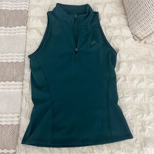 Oner Active Marine Teal Timeless half zip Tank Top